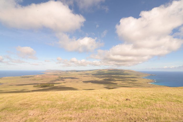 View of Rapa Nui from Poike